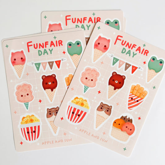 Funfair day Stickers sheet