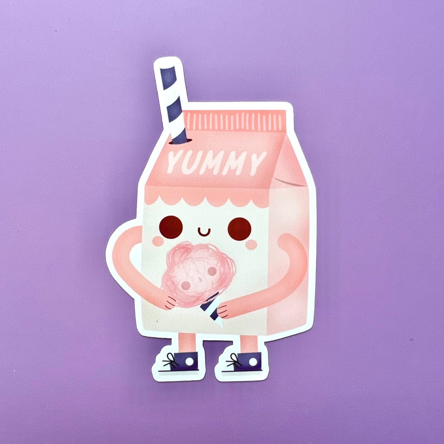Cotton candy milk