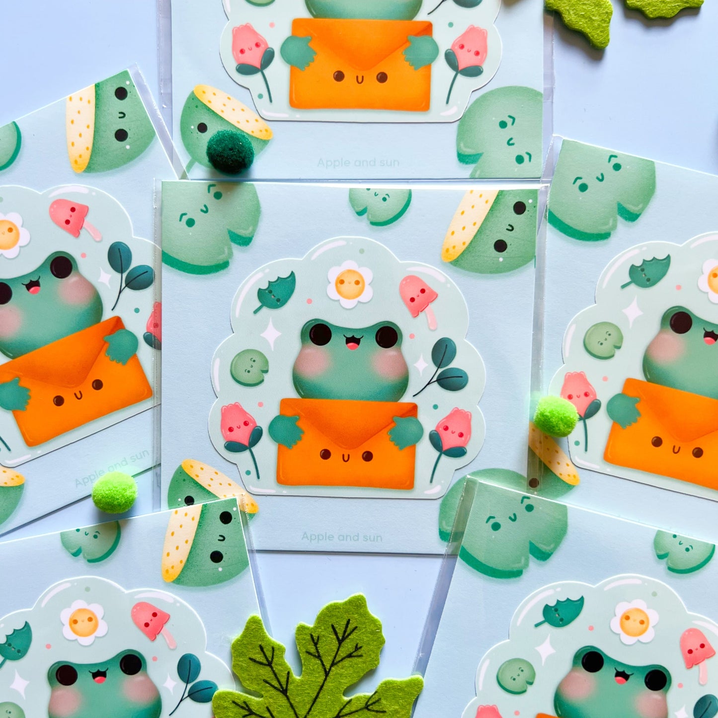 Happy mail frog