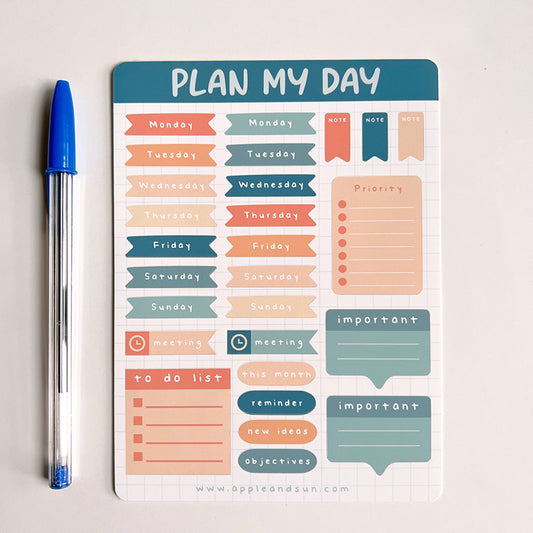 Plan my day Stickers sheet