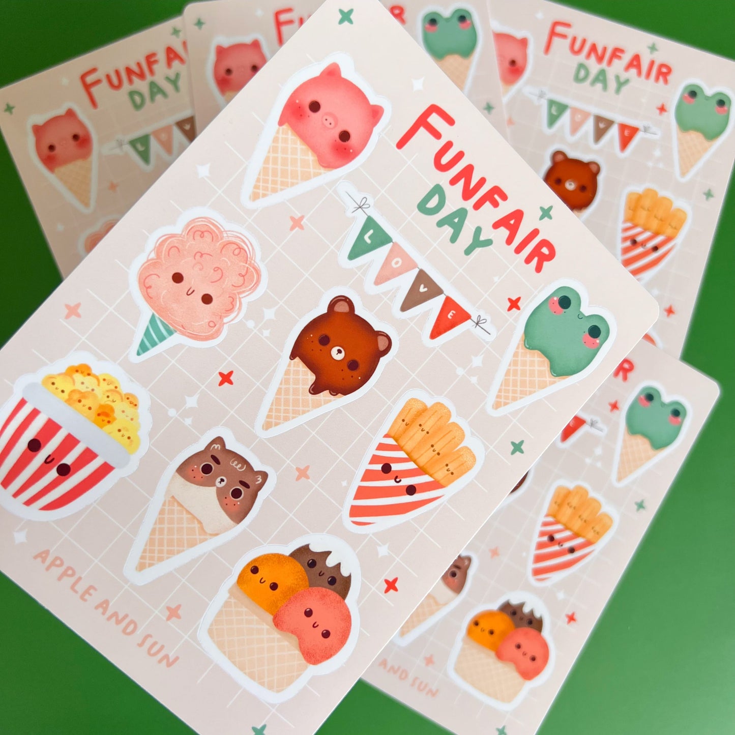 Funfair day Stickers sheet