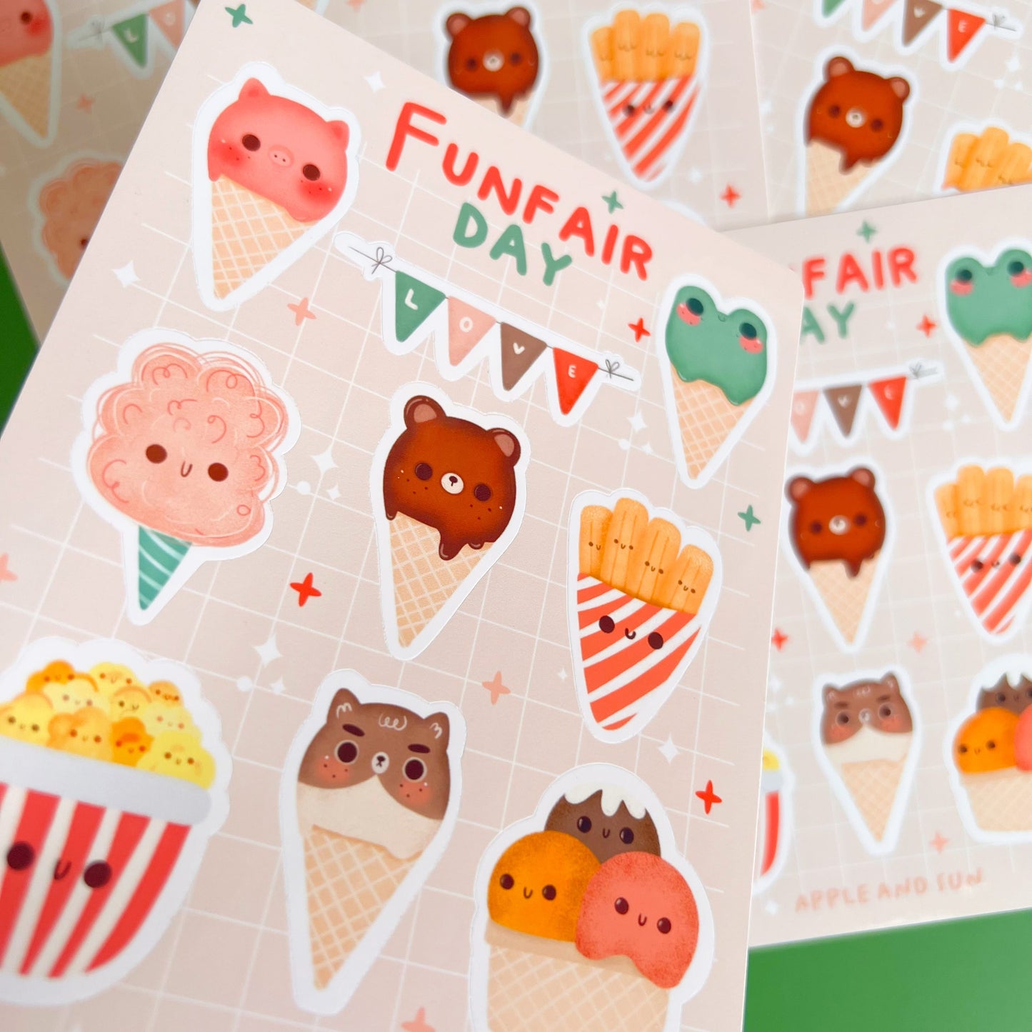 Funfair day Stickers sheet