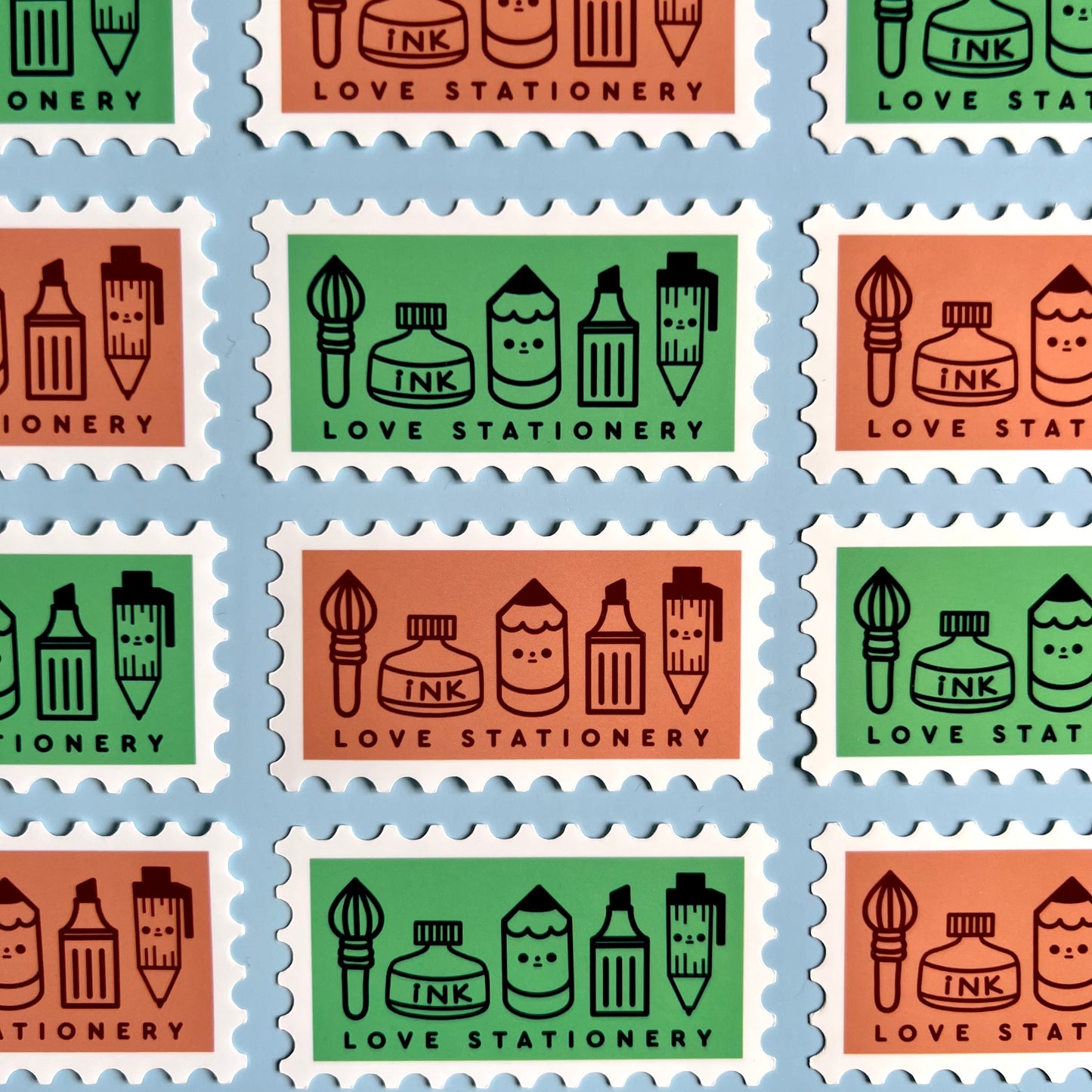 Love stationery (brown)